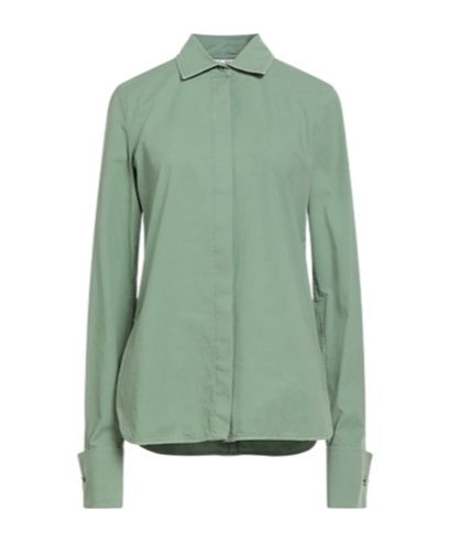 Max Mara Solid Colour Shirts  Blouses In Green