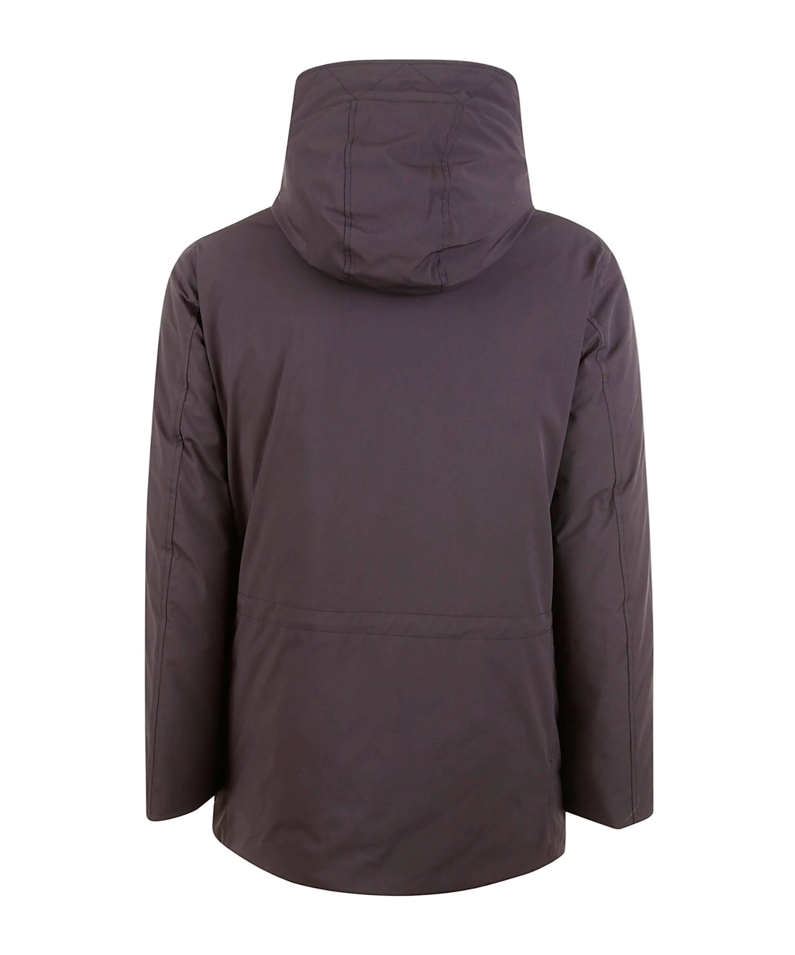 Woolrich Zippered Long Sleeve Coat In Purple