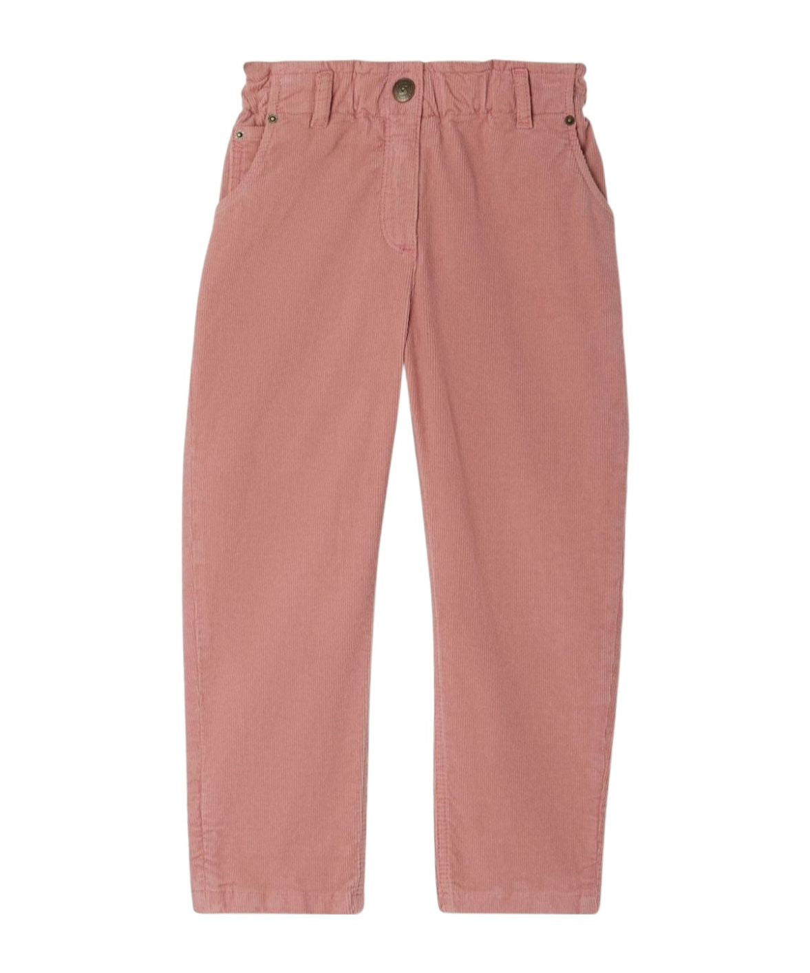 Bonpoint Elasticated-waist Corduroy Trousers In Pink