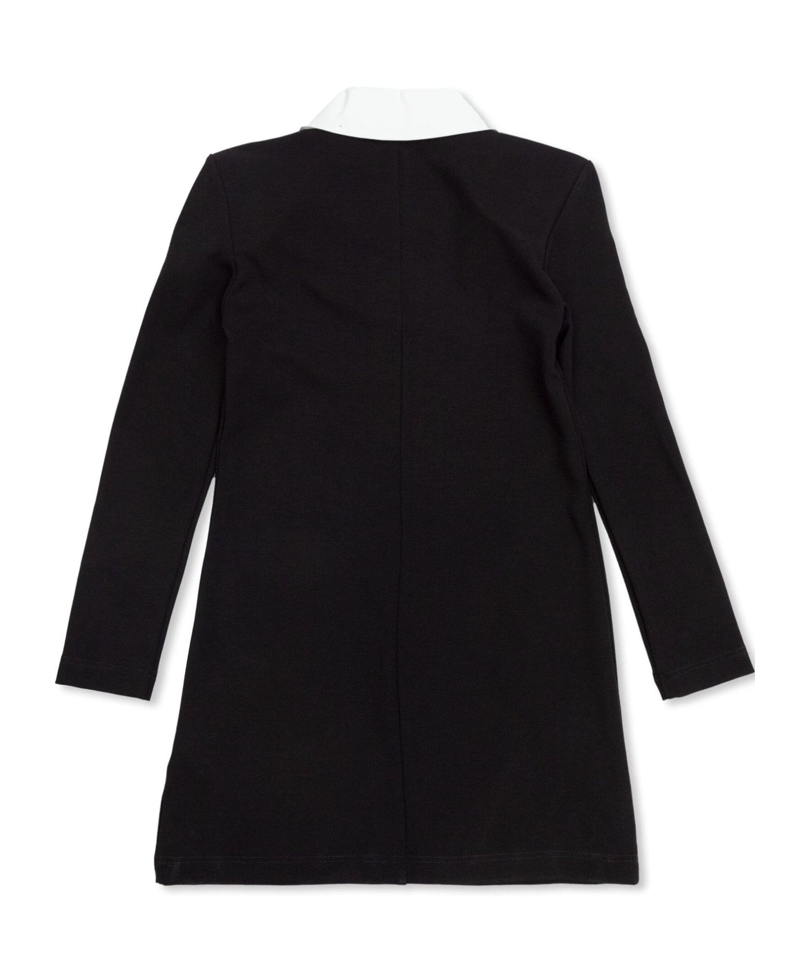 Balmain Long-sleeved Dress In Black