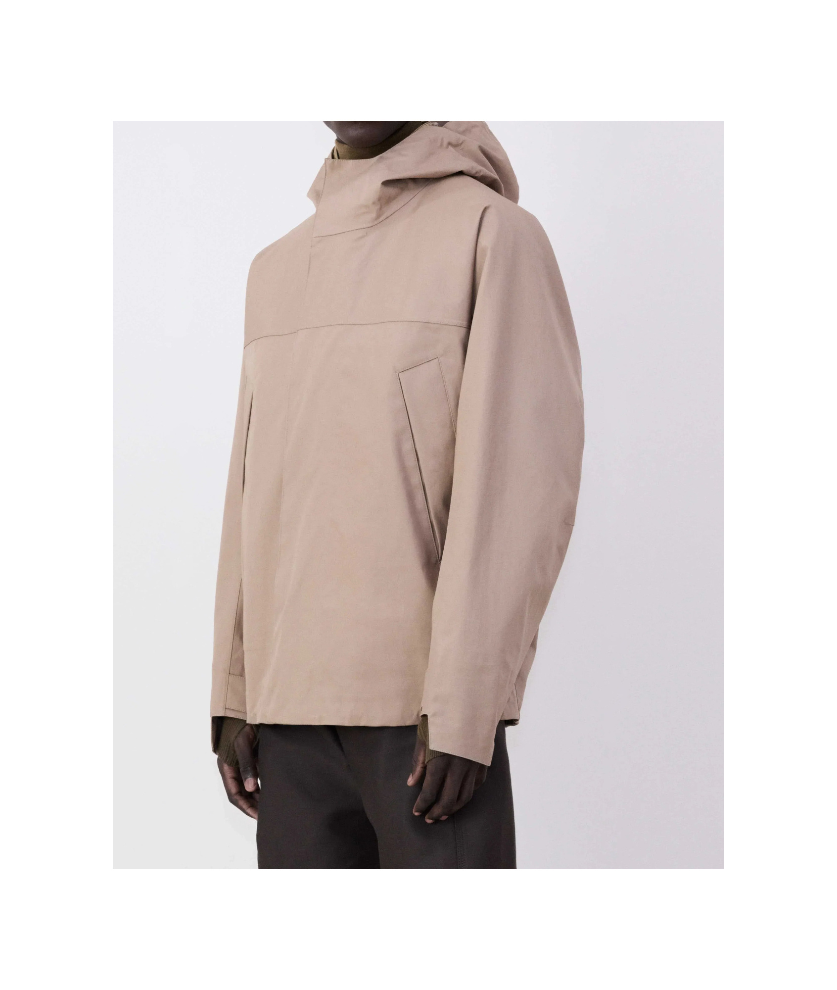 Lemaire Long-sleeved Jacket In Nude