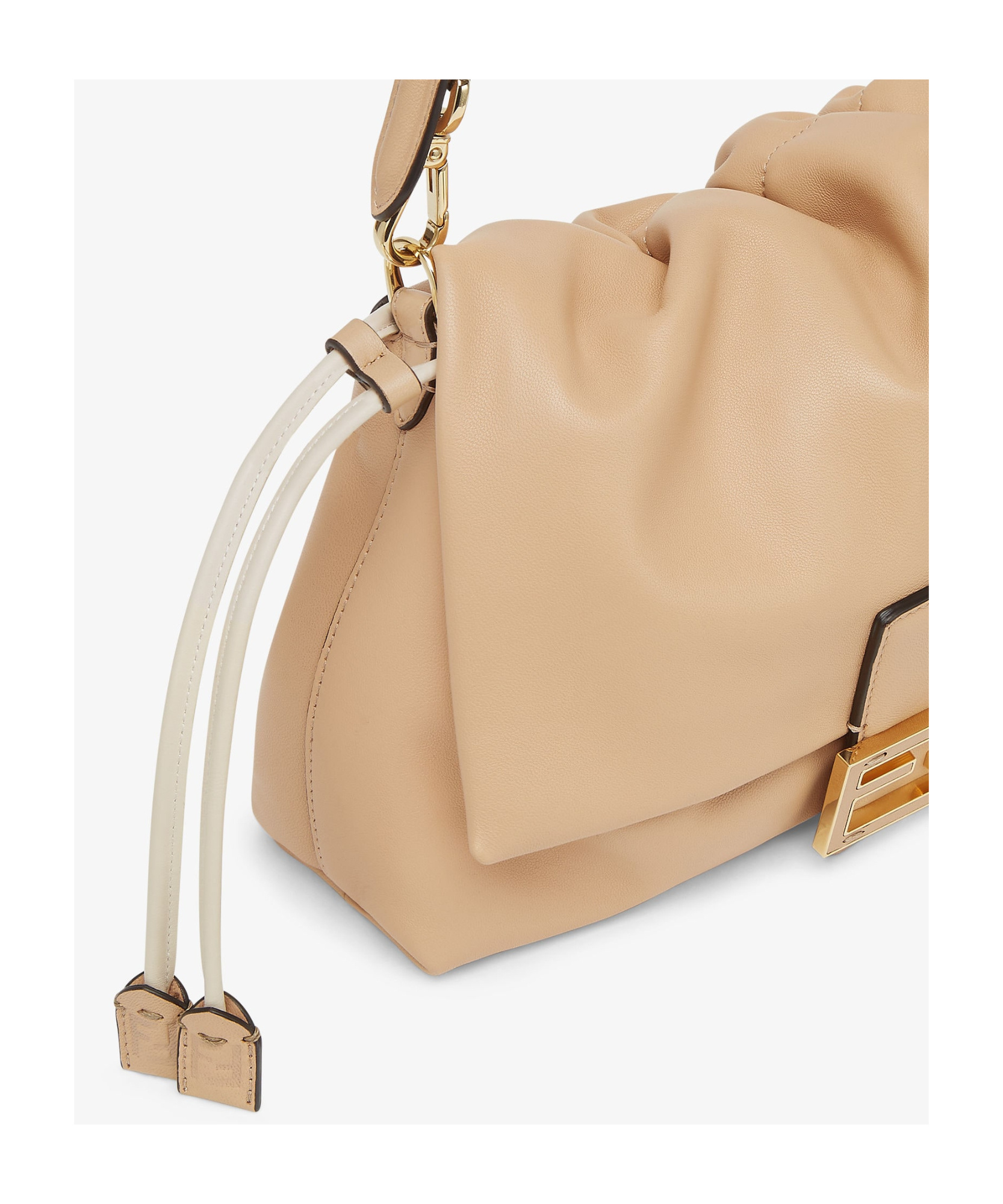 Shop Fendi Pale Pink Nappa Leather Bag In Nude