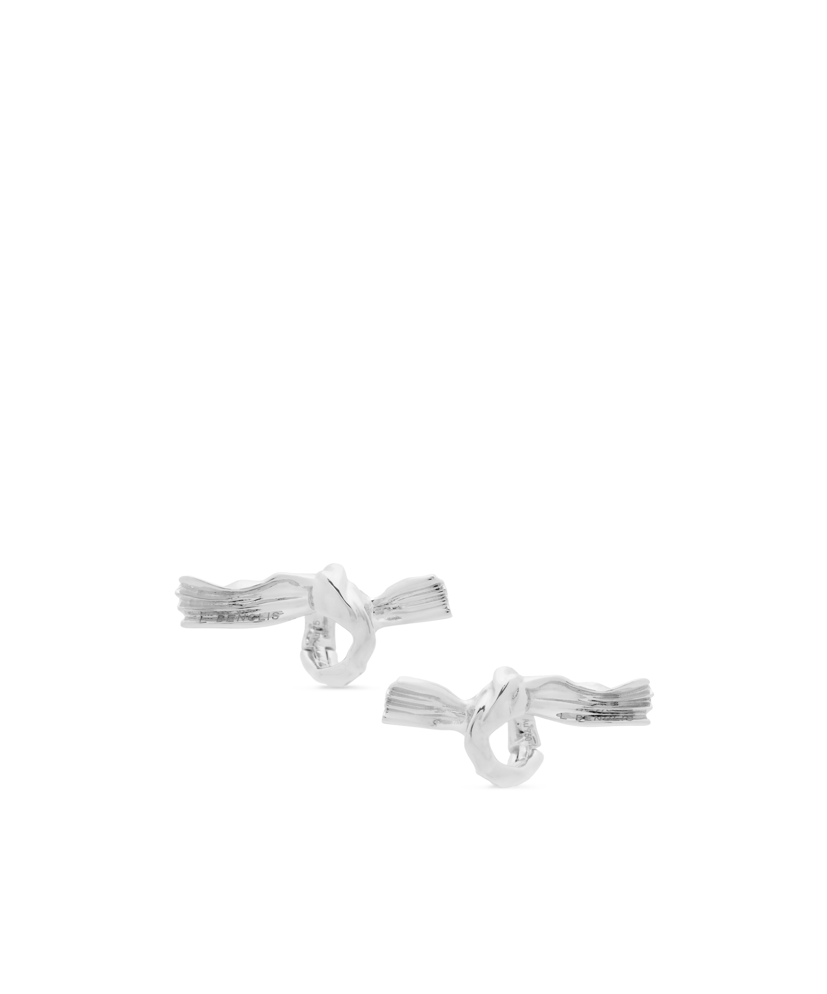Loewe Knuckle Not Earrings In White Gold In Metallic