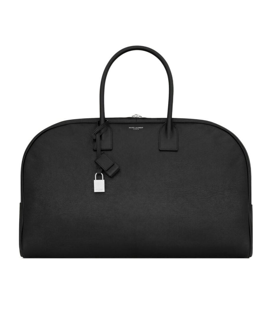 Saint Laurent Travel Bag With Padlock And Top Handles In Black