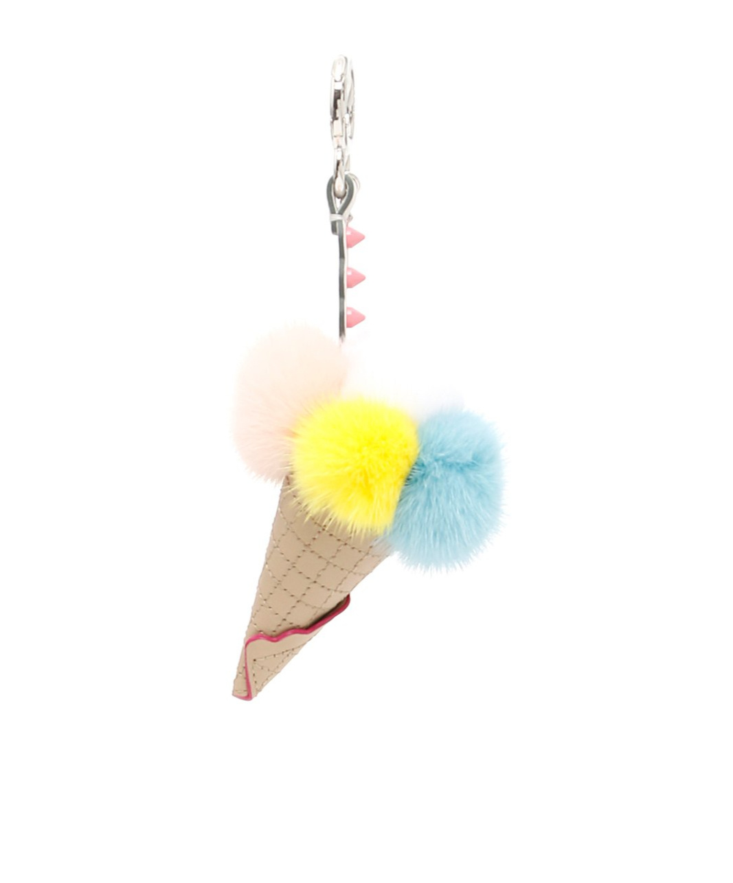 Fendi Ice Cream Cone Keyring In Blue