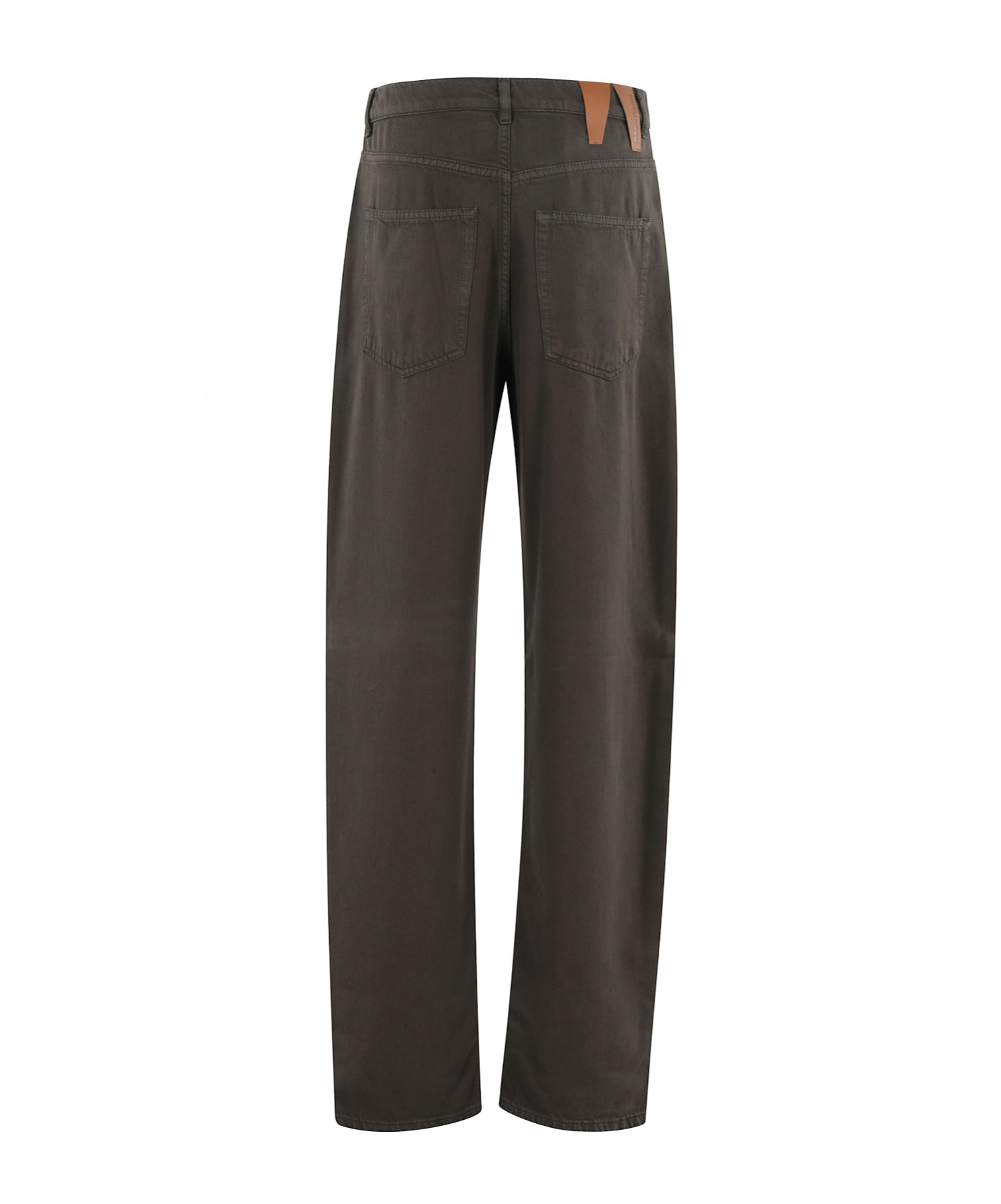 Darkpark Womens Dark Brown Gale Relaxed-fit Denim-blend Denim In Black