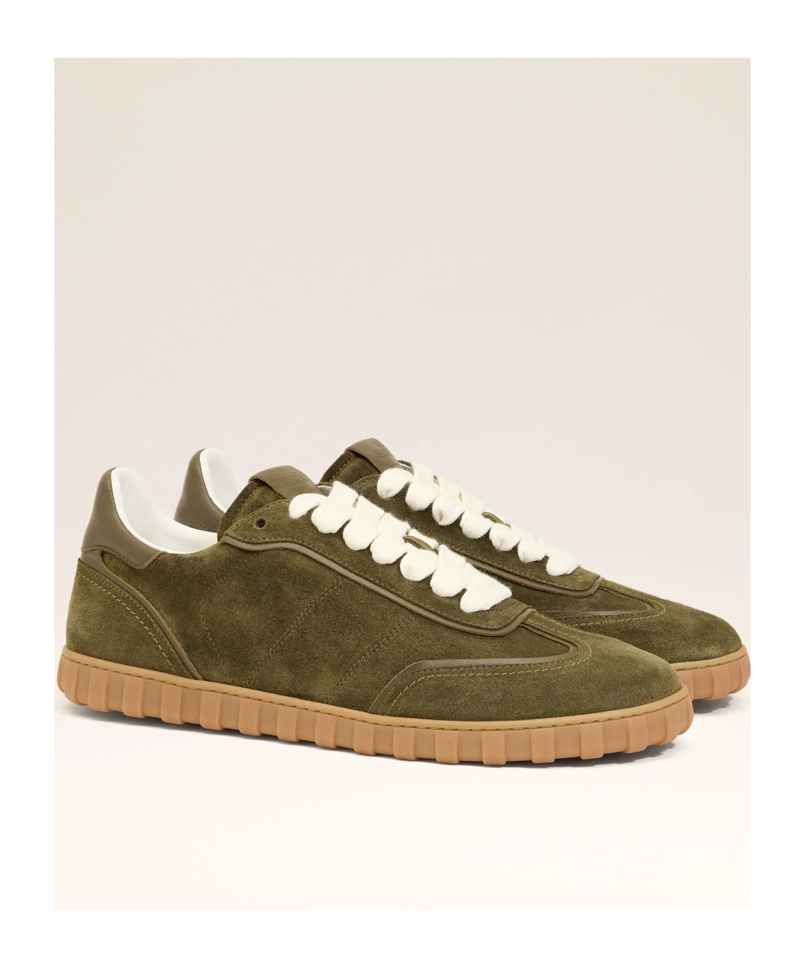 Ami Alexandre Mattiussi Round Toe Low-top Casual Shoes In Green