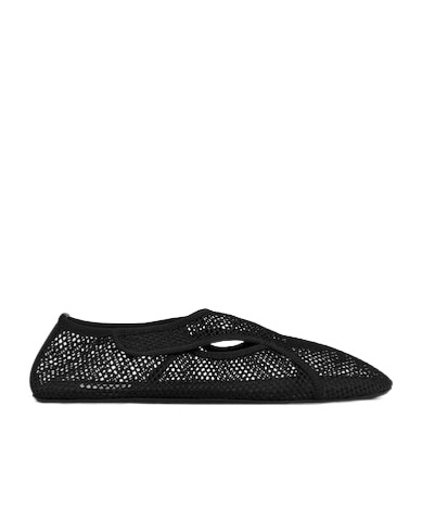 Shop Alaïa Slippers In Fishnet
