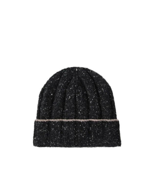 Brunello Cucinelli Rib-knit Cashmere Beanie In Black