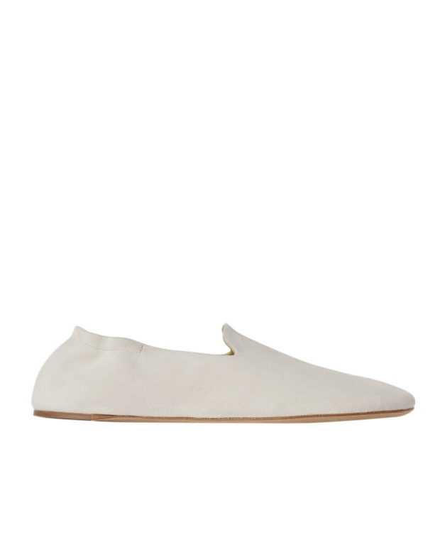 The Row Casa Slippers In Optical White