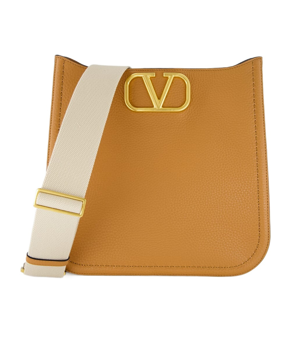 Valentino Medium Alltime Shoulder Bag In Brown