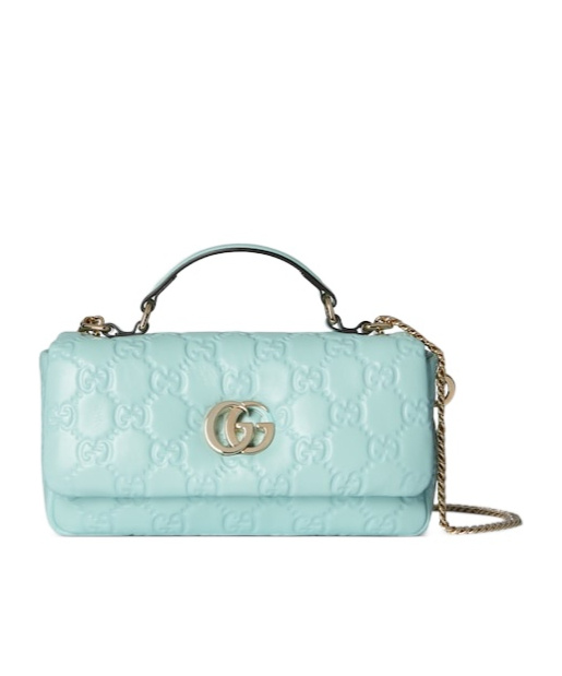 Gucci Gg Milano Small Top Handle Bag In Blue