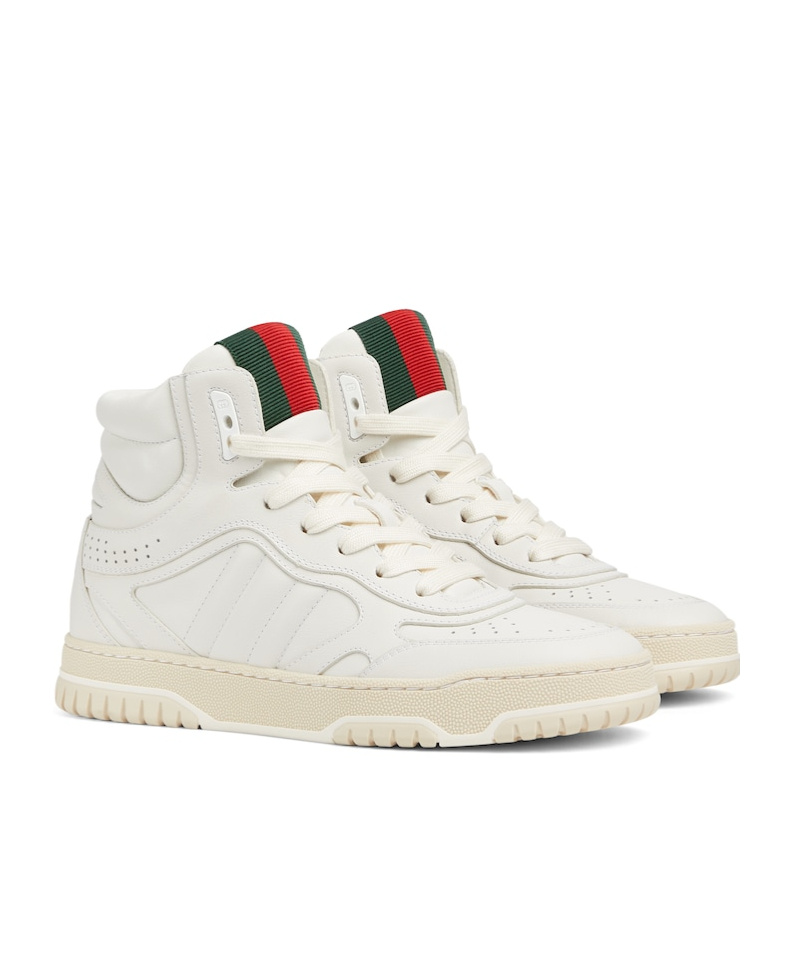 Gucci Re-web Series High-top Skate Shoes In White