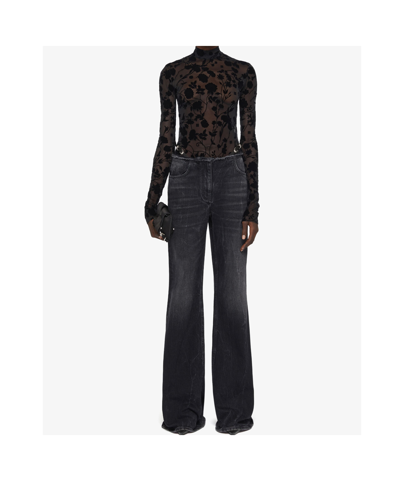 GIVENCHY BODY IN 4G FLOWERS TULLE