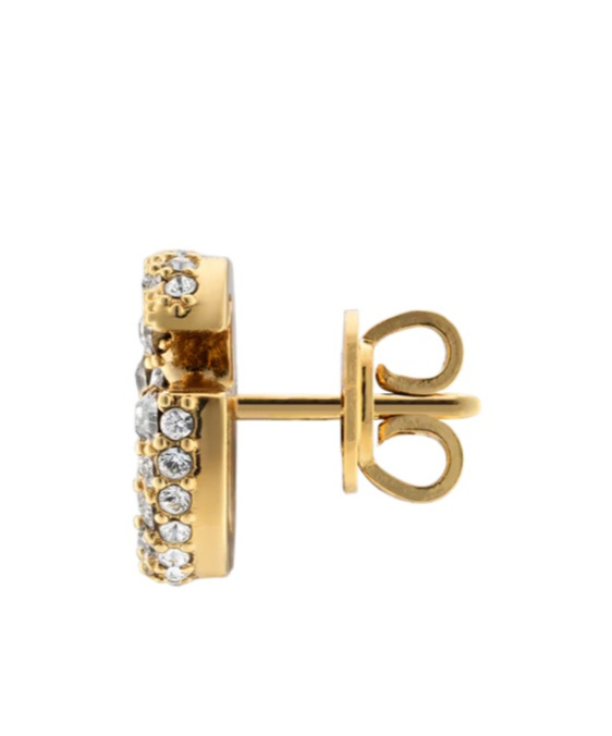 Gucci Crystal Earrings In Gray