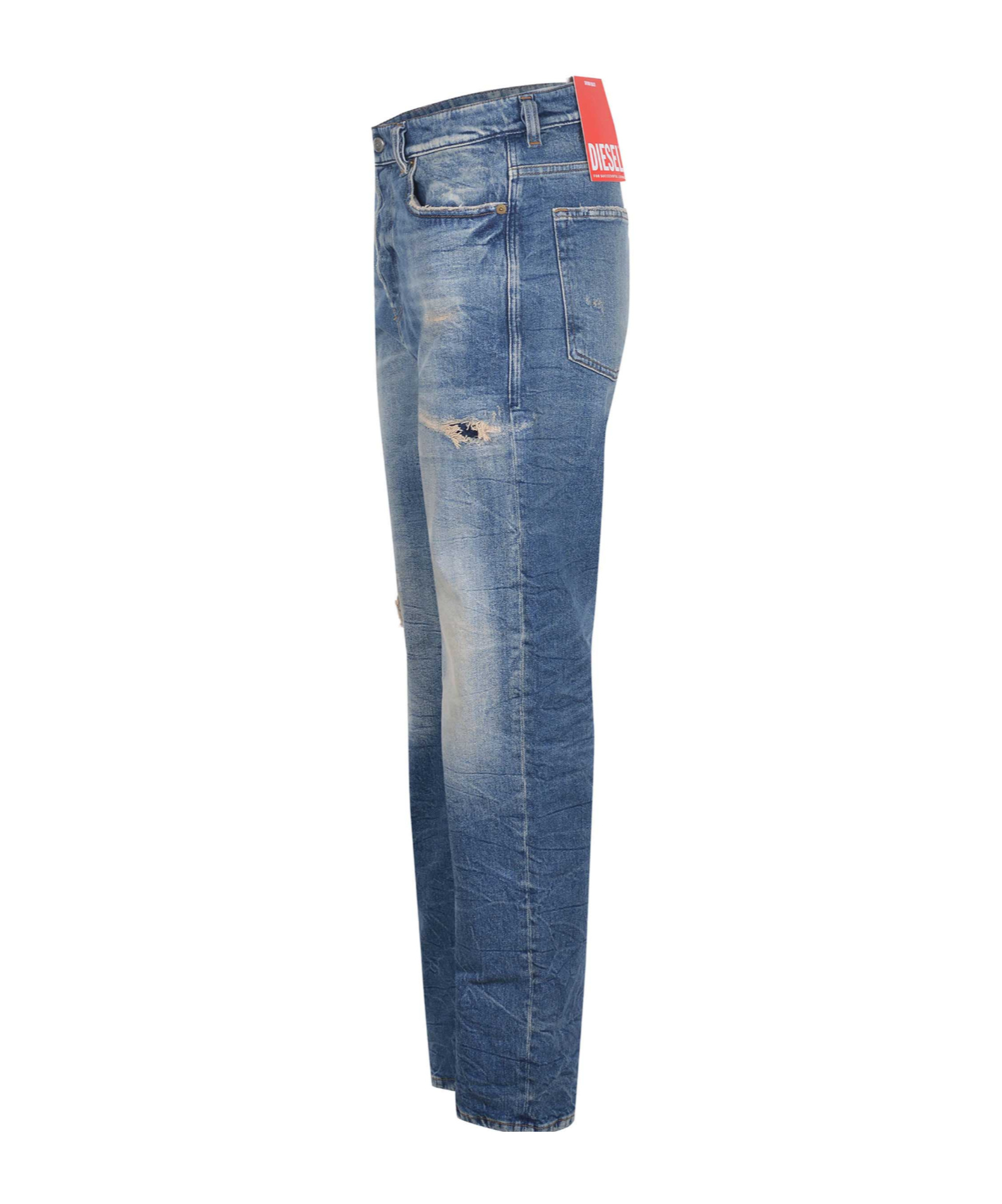 Diesel Belt Loops Jeans In Blue