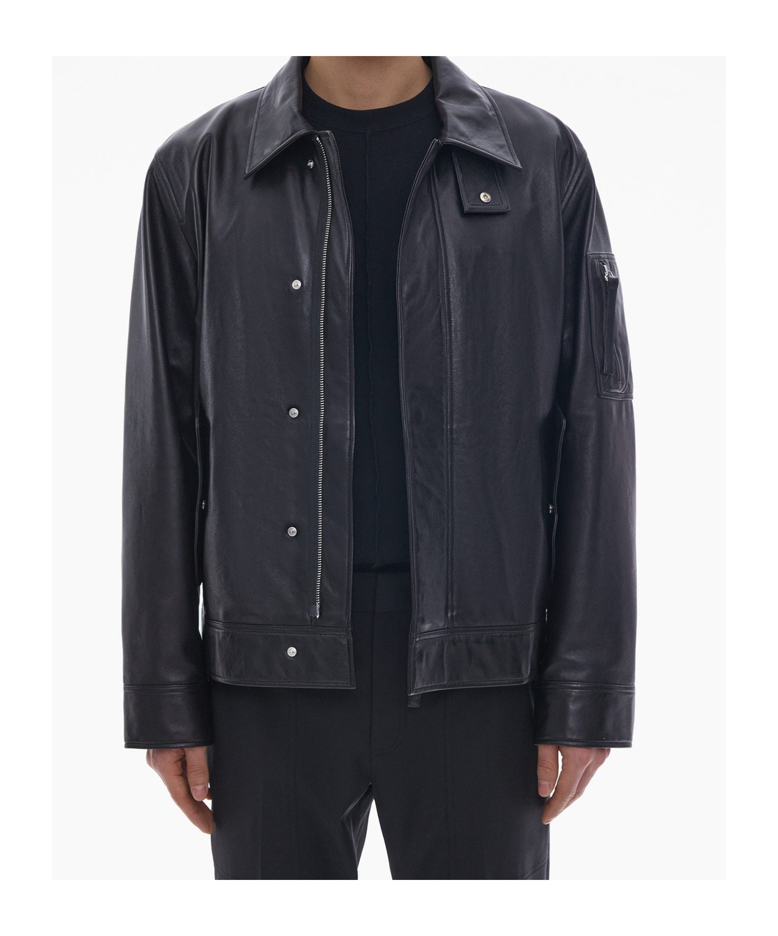 Helmut Lang Zip-up Leather Jacket