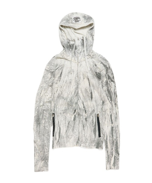 ACNE STUDIOS GARMENT-DYED ZIP-UP HOODIE