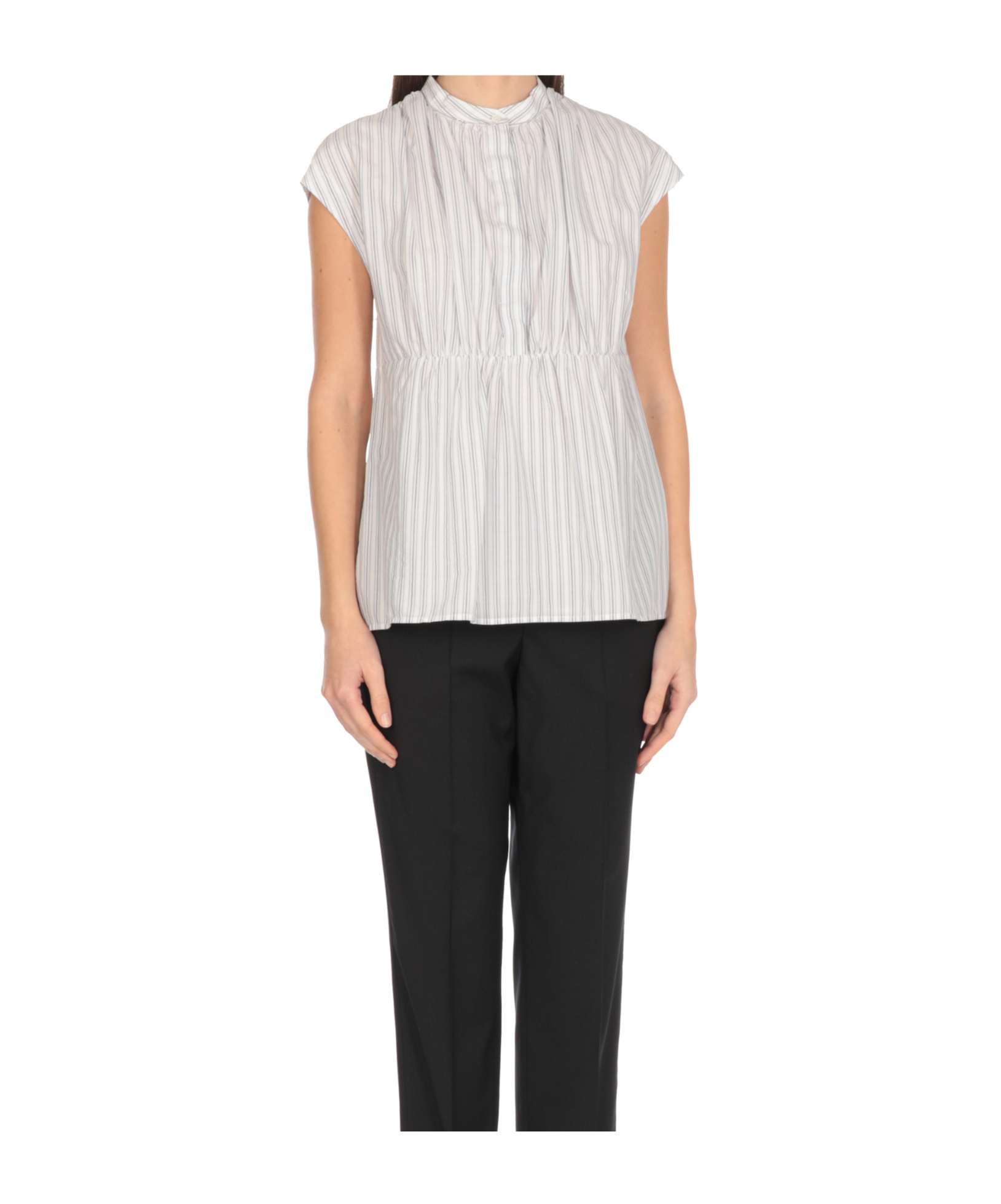 Peserico Striped Sleeveless Shirt