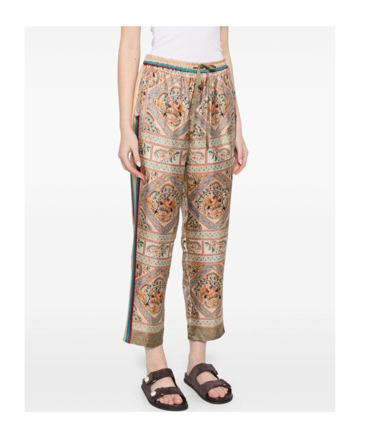 Pierre-louis Mascia Patterned Casual Pants In Multi