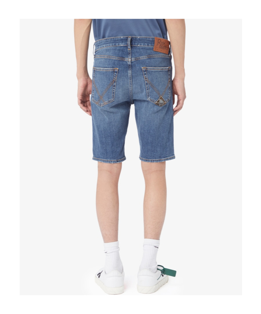 Roy Rogers Belt-loop Denim Shorts In Multicolor