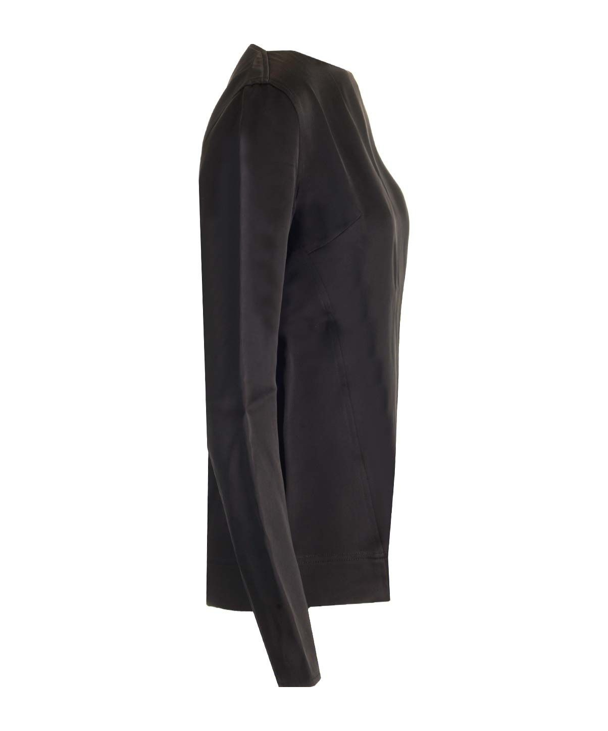 Totême Satin Top In Black