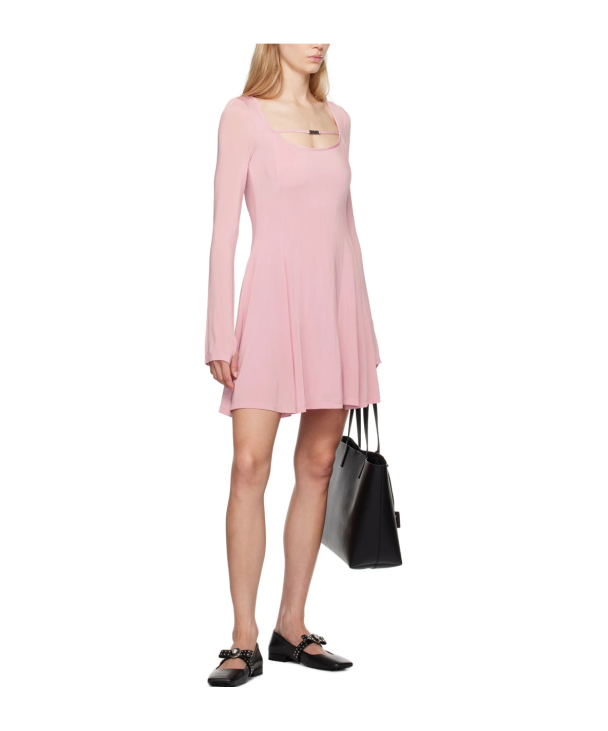 Versace Jeans Flared Dress In Pink