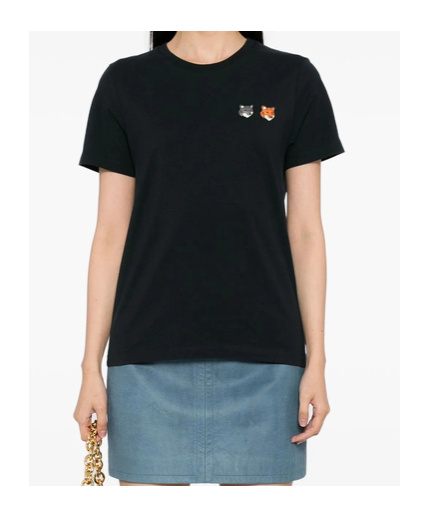 Maison Kitsuné Cotton T Shirts In Black