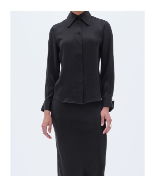 Remain Birger Christensen Long-sleeve Shirt In Black