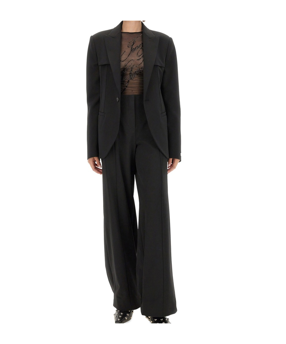 Jean Paul Gaultier Top The Sequin In Tulle Nero Donna In Black