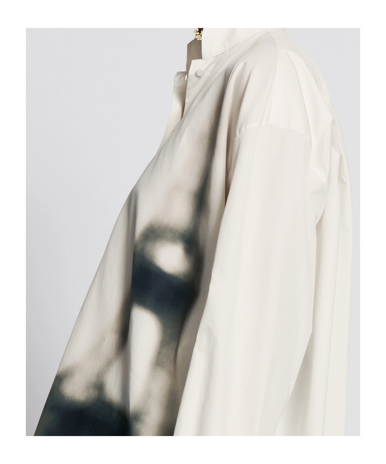Dior Honey-embroidered Long-sleeved Shirt In White