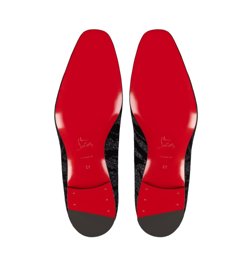 Christian Louboutin Sparkling Loafers With Leather Sole And Round Toe