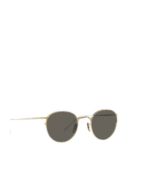 Oliver Peoples Micro-standard Round Sunglasses In Brown