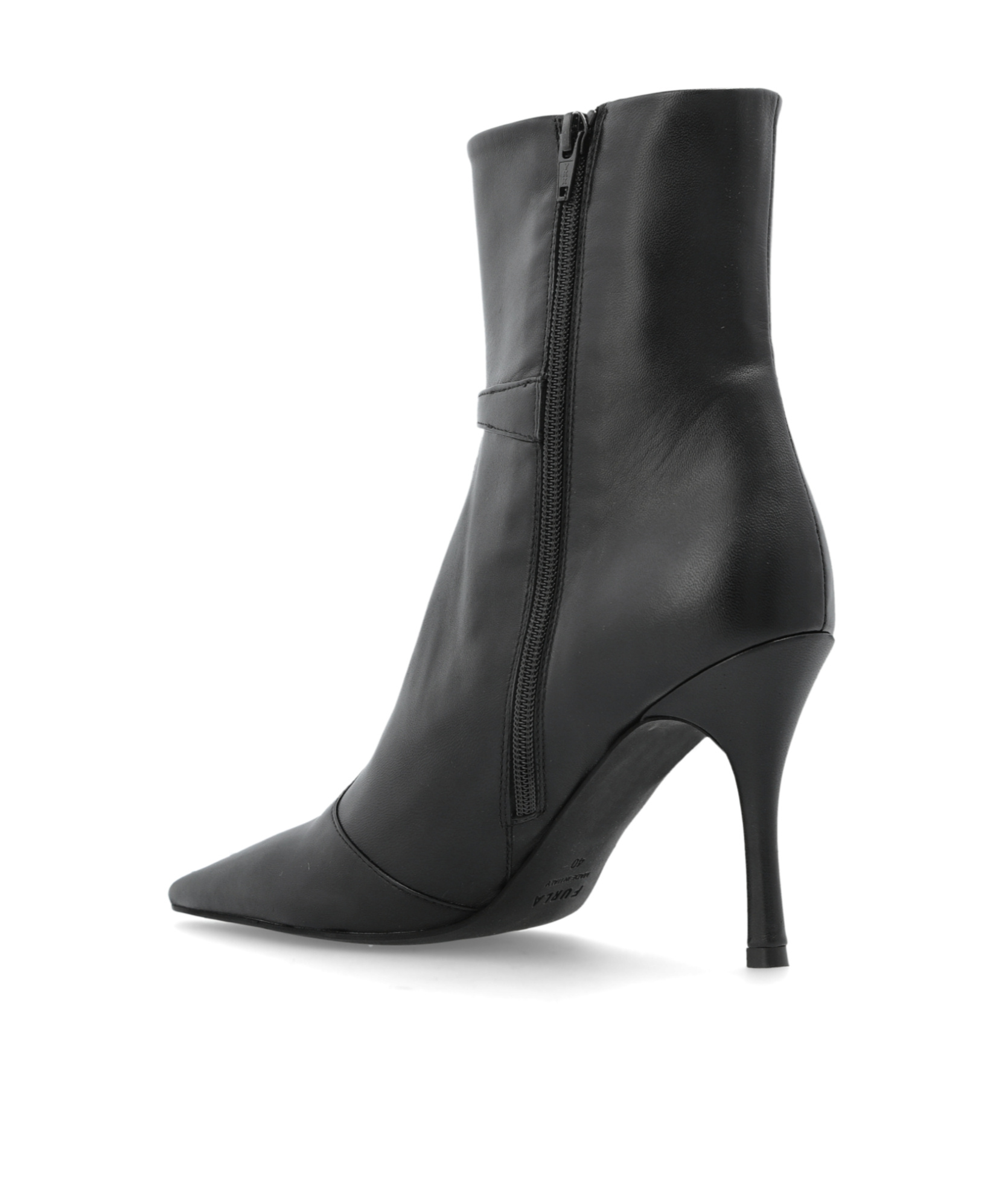 Furla Sfera Pointed-toe Ankle Boots In Black