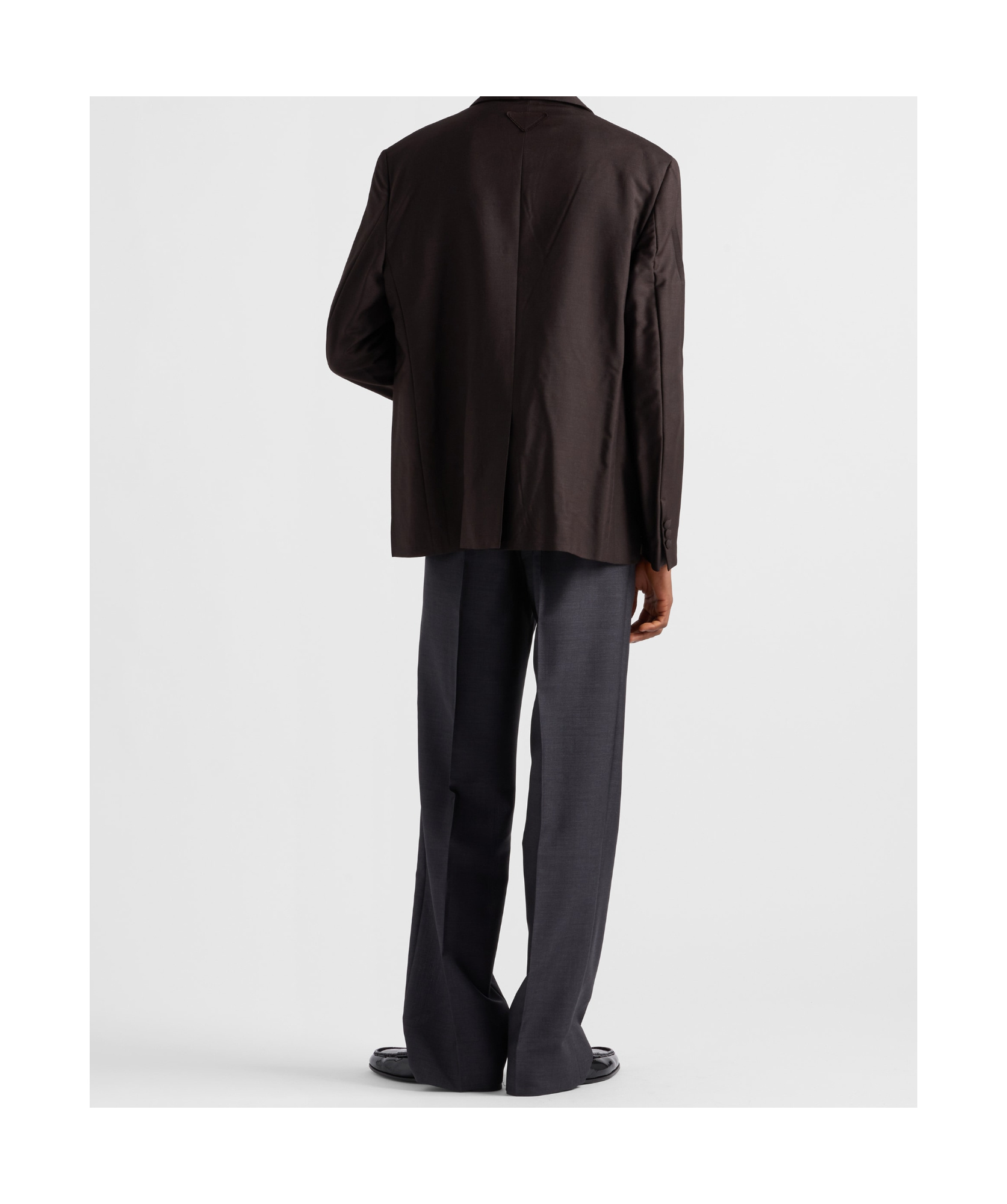 Prada Mohair Wool Single-breasted Jacket In Black