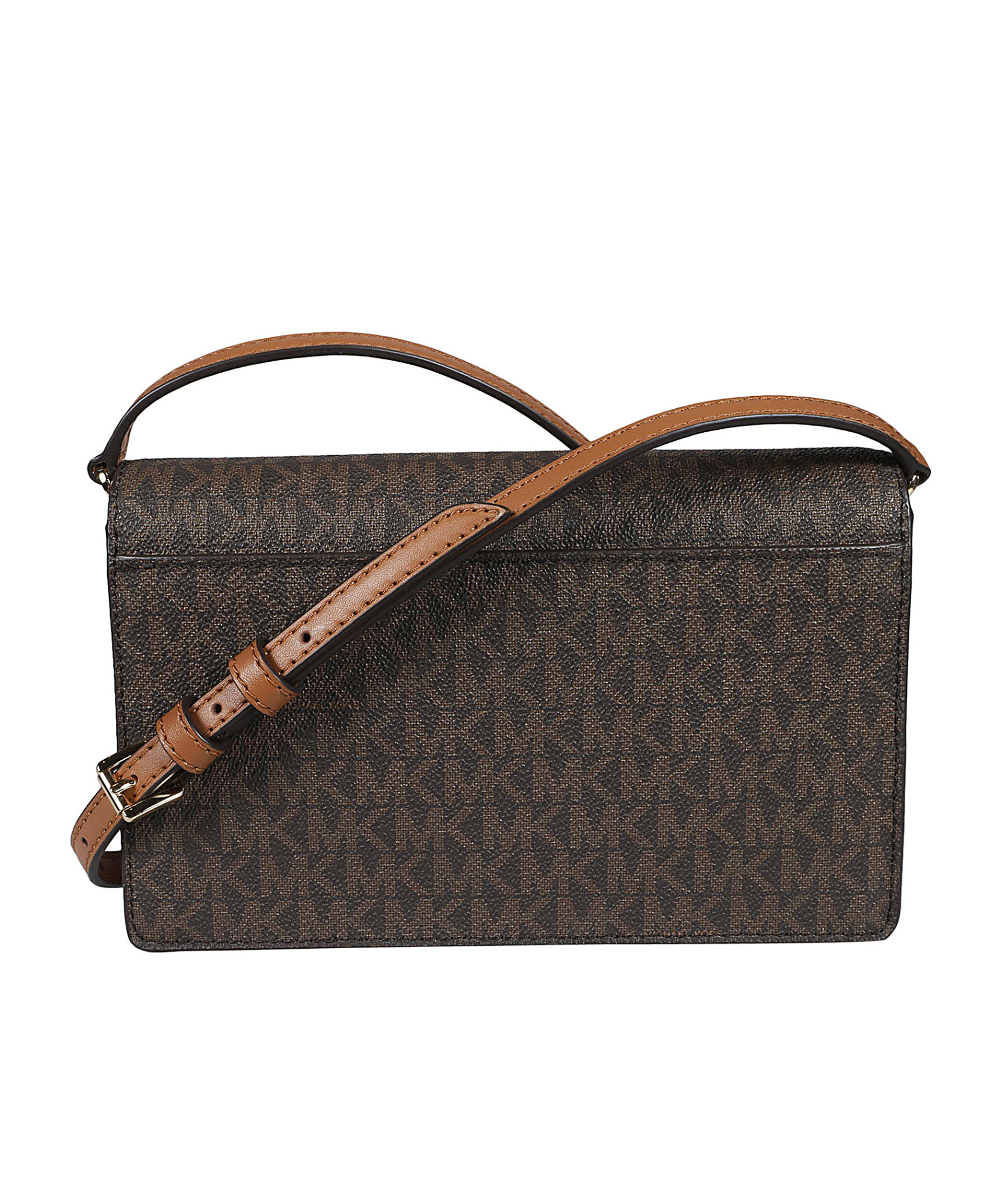 Michael Kors Medium Jet Set Flap Cross Body Bag In Black