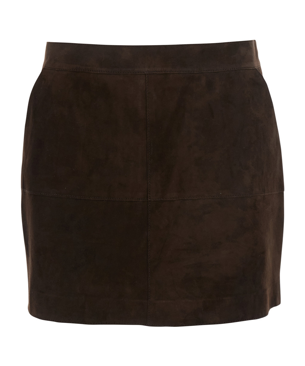 P.a.r.o.s.h Suede Mini Skirt