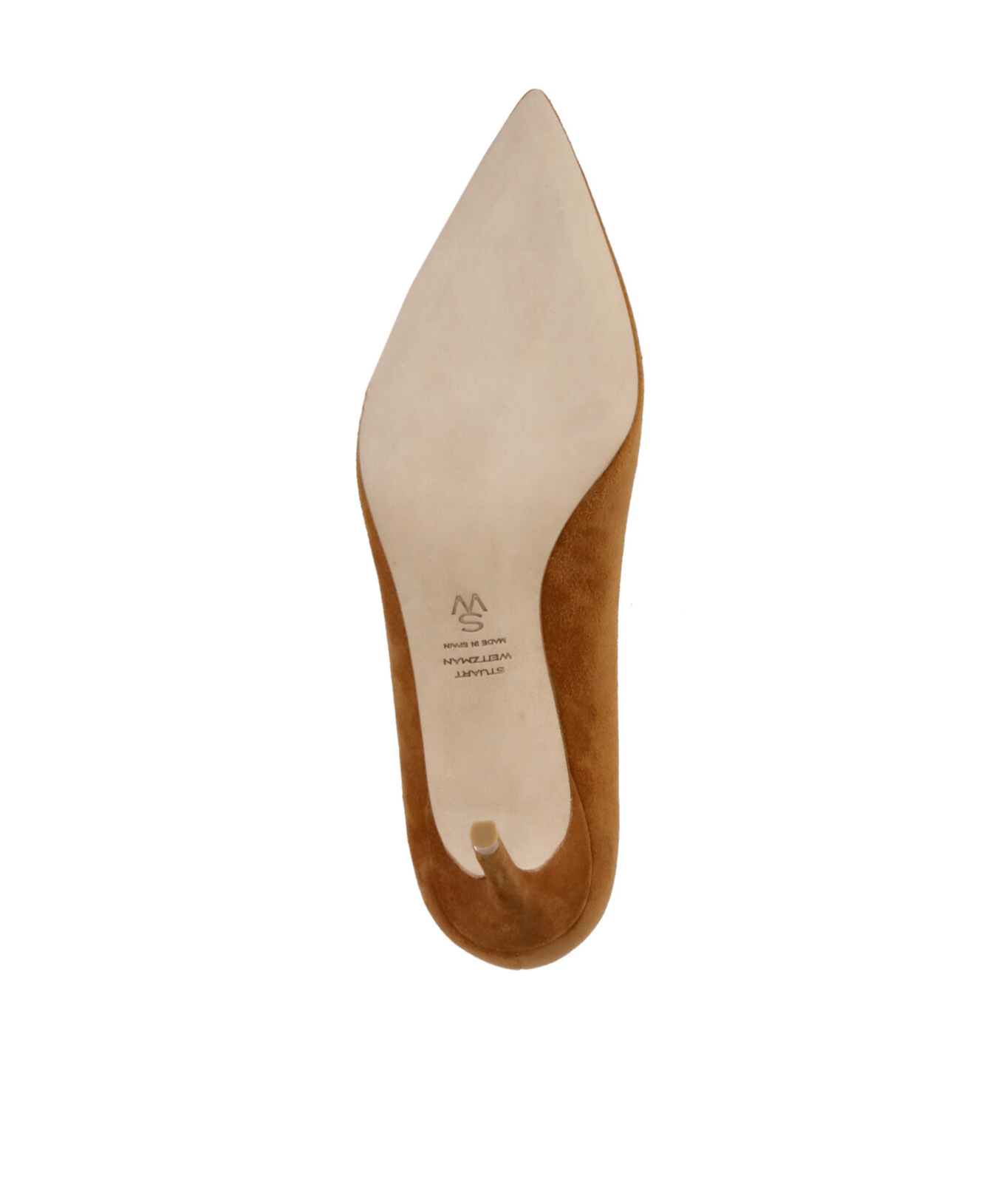 Stuart Weitzman 90mm Pointed-toe Suede Heeled Pumps In Brown