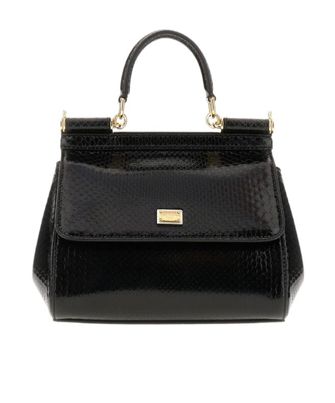 Dolce & Gabbana Medium Sicily Tote Bag In Black