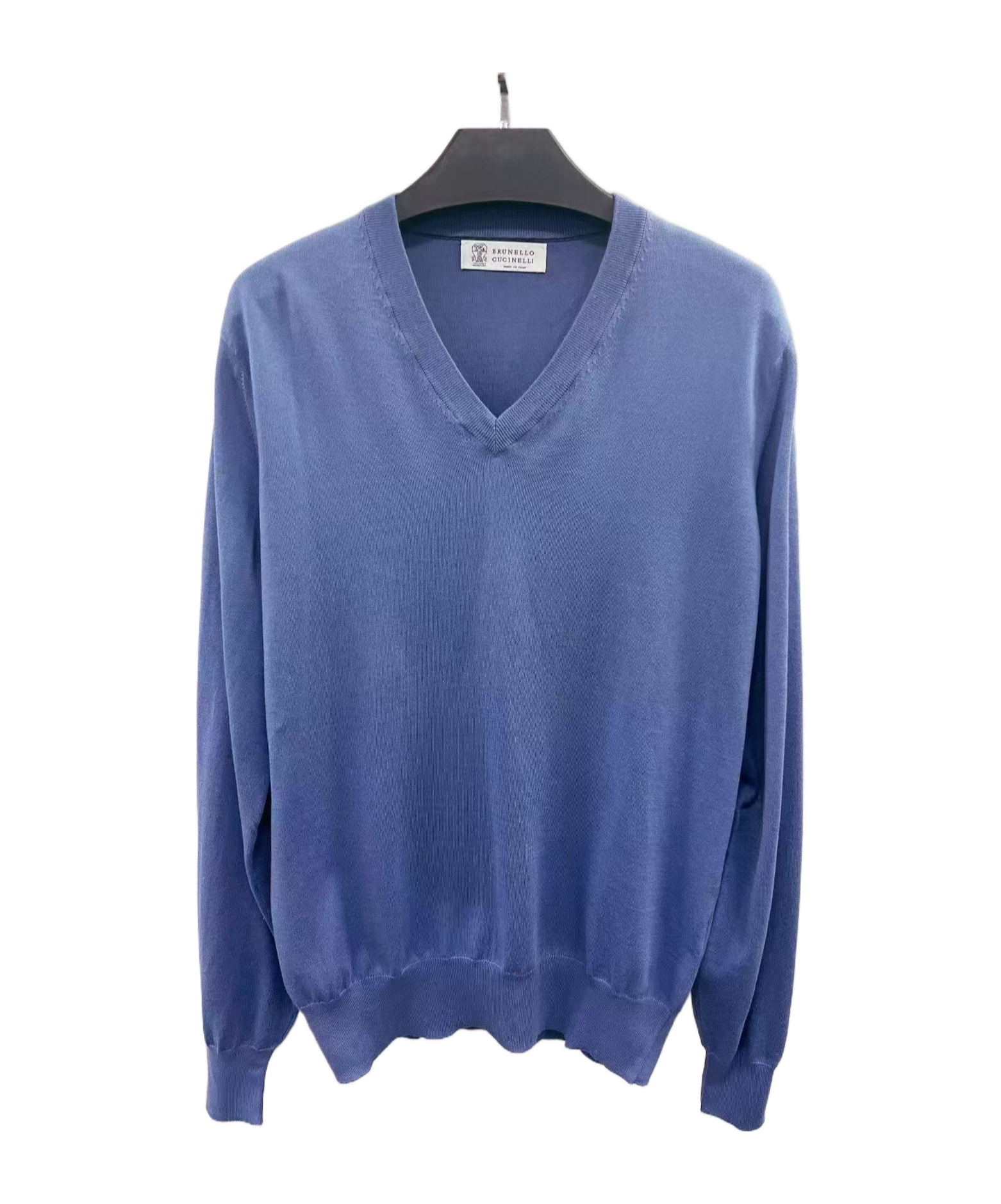 Brunello Cucinelli Long-sleeved Sweater In Blue