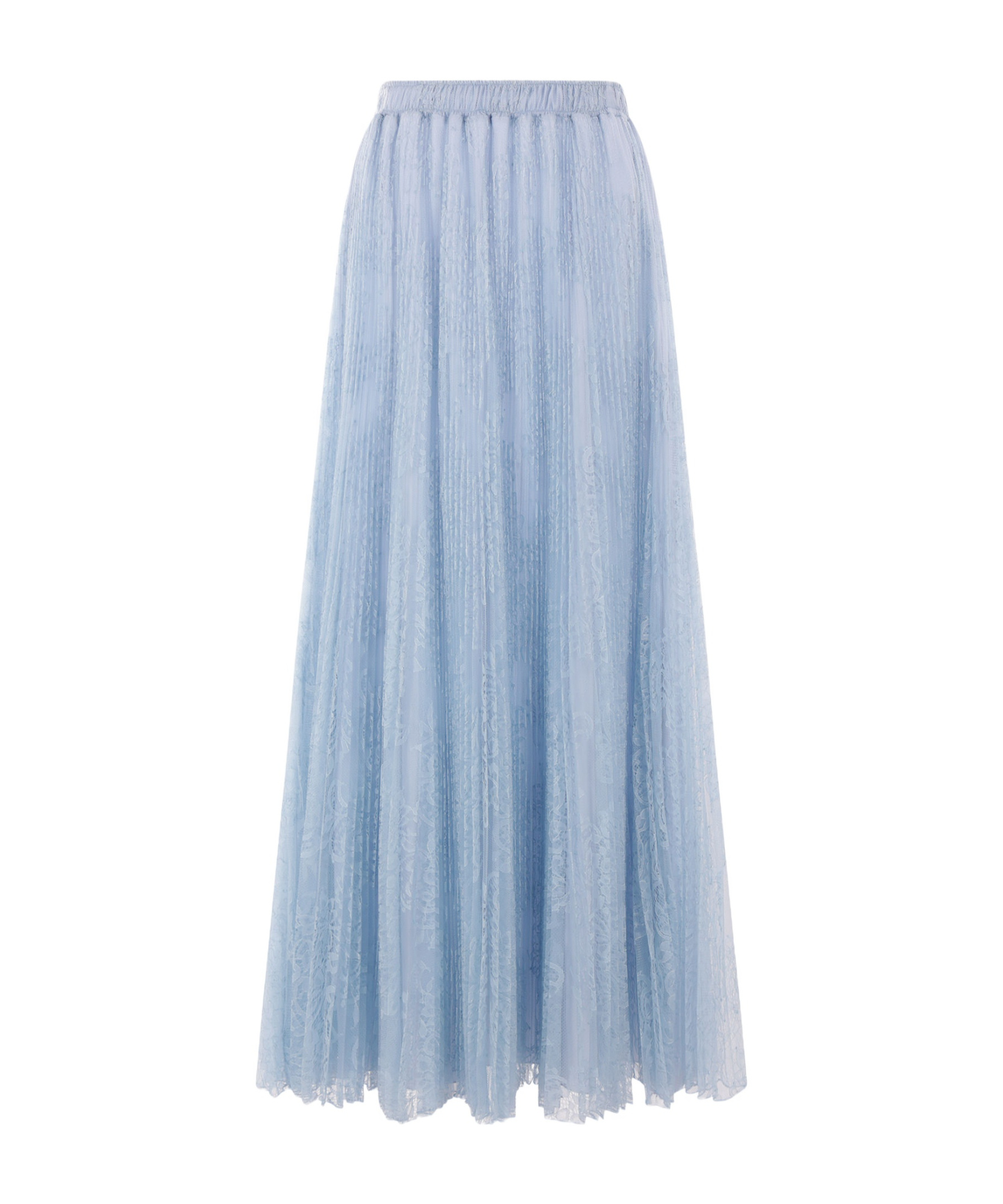 Ermanno Scervino Elastic Waist Skirt In Blue