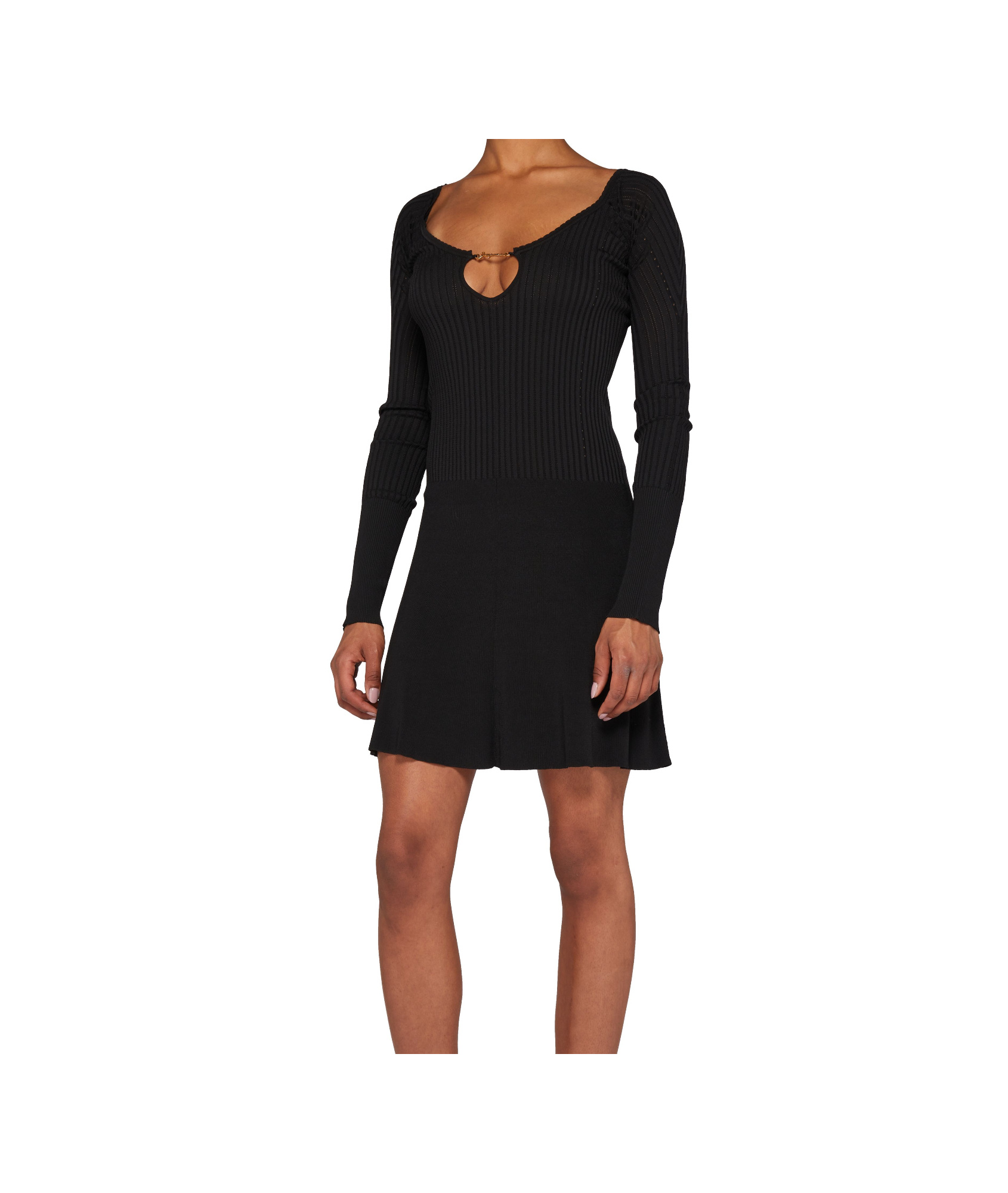 Jacquemus La Mini Robe Pralu Dress In Black
