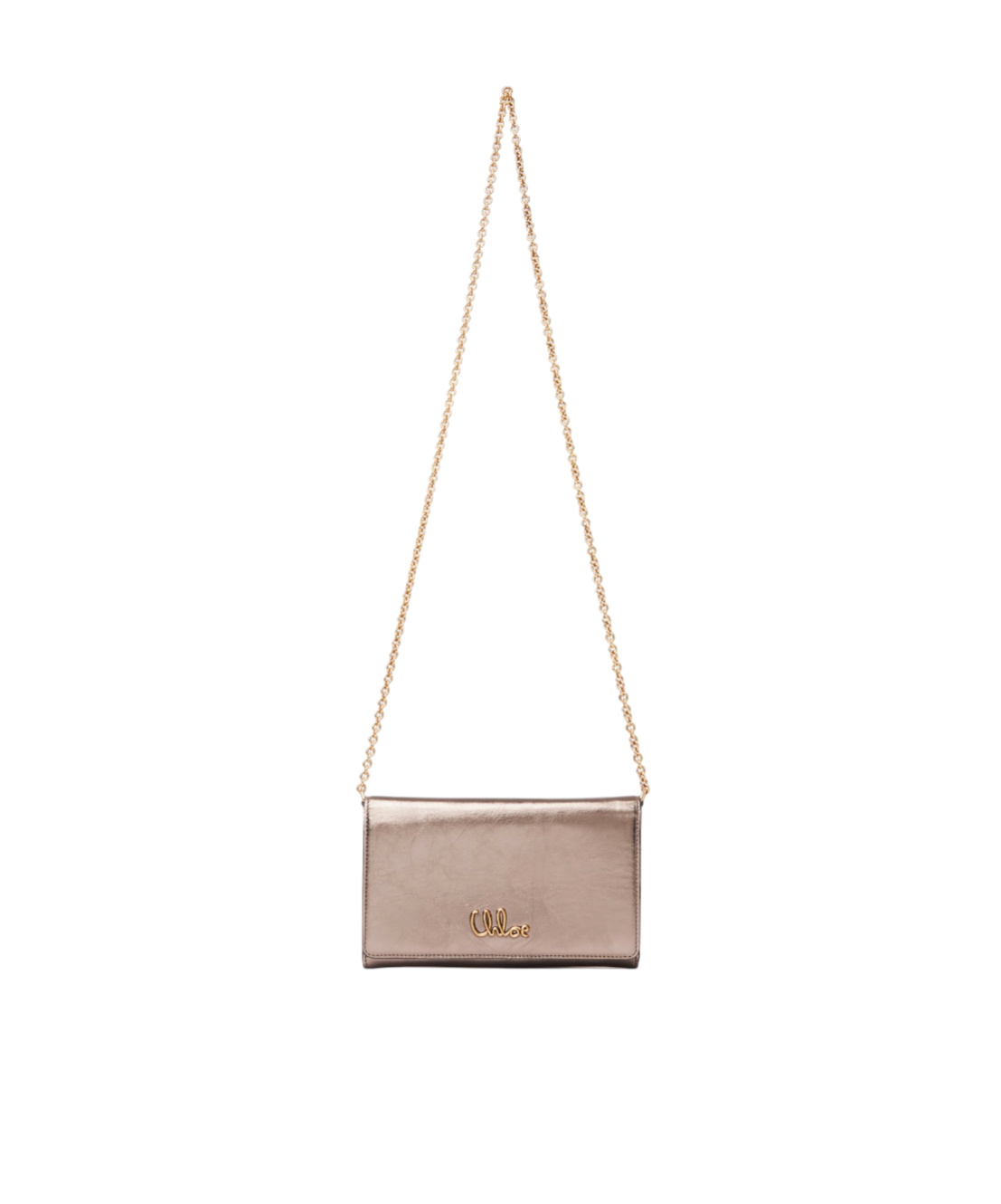 Chloé Iconic Chain Shoulder Bag In Nude
