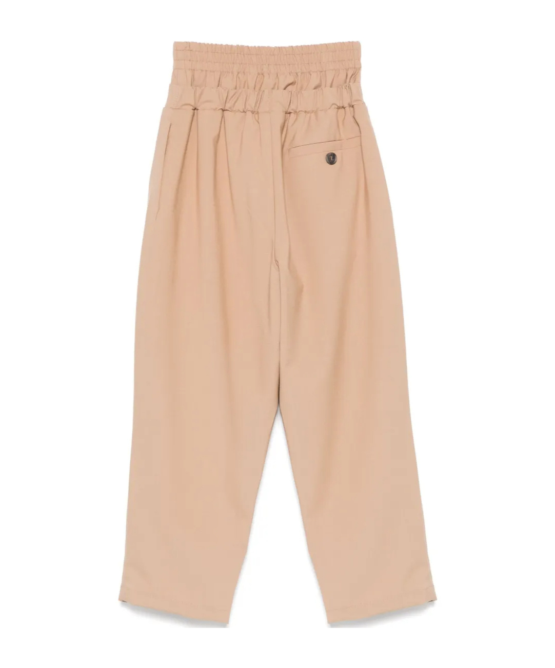 Shop Douuod Pleat-detail Trousers In Nude
