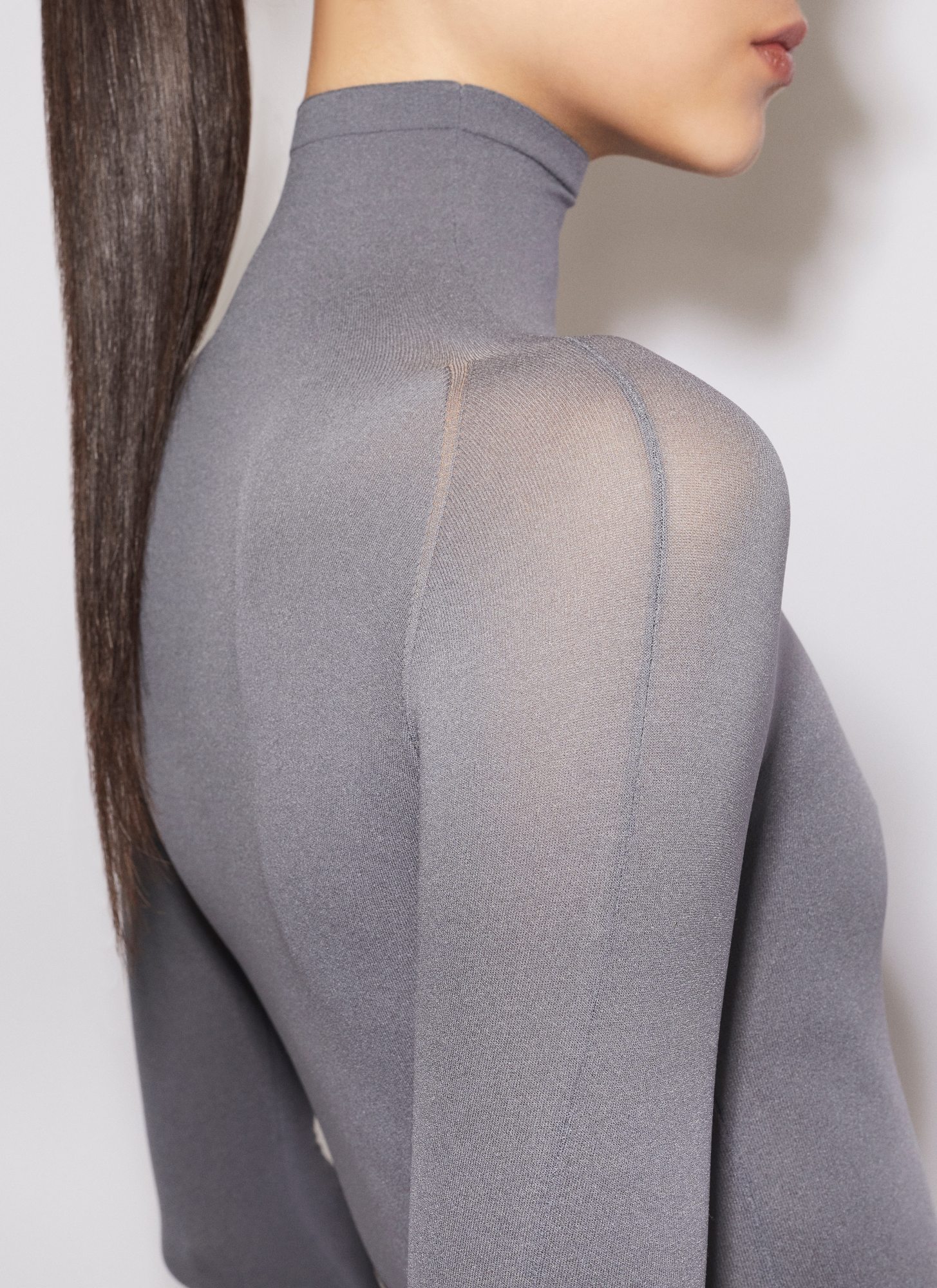 Alaïa Long-sleeved Jumpsuit In Gray