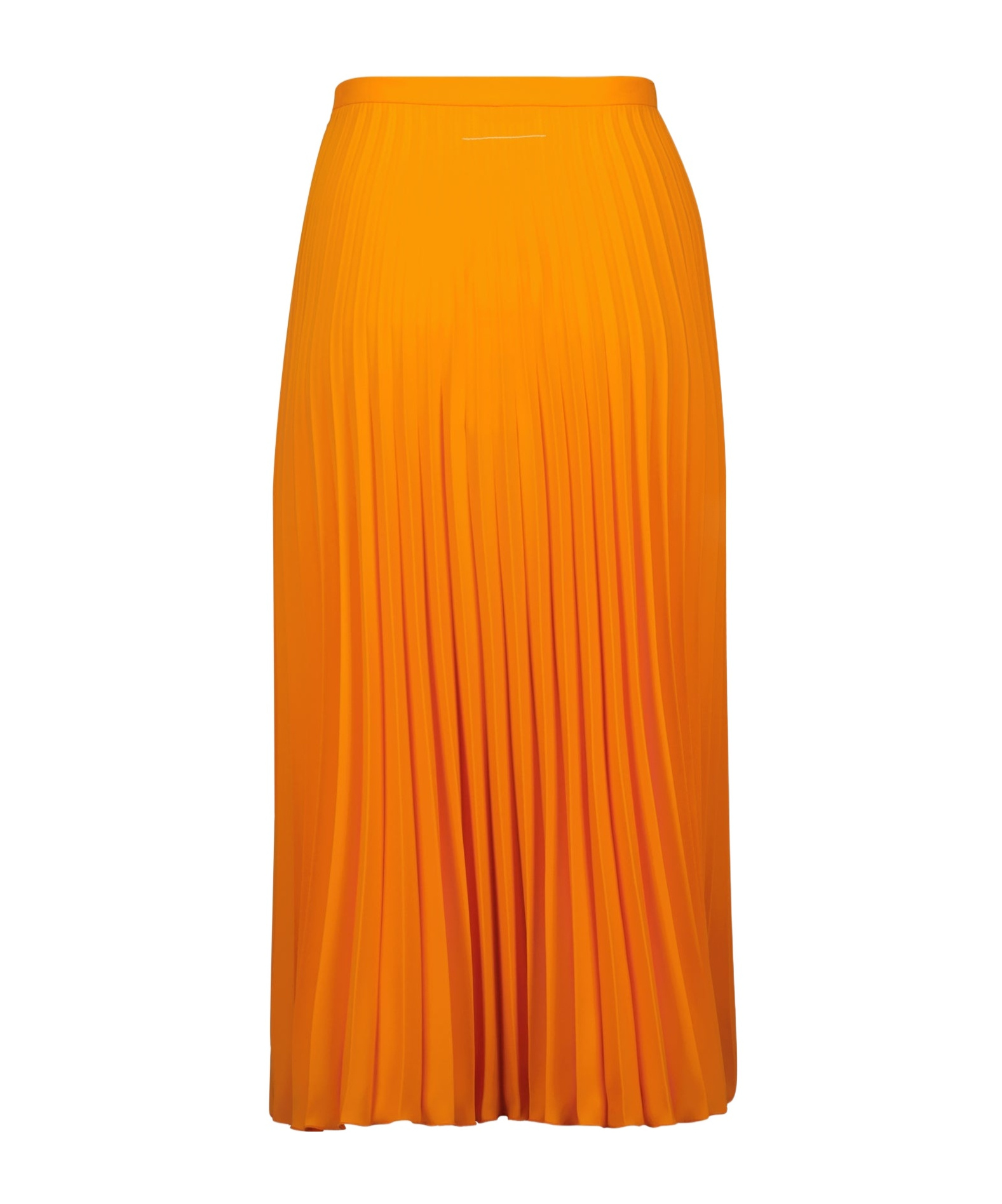 Mm6 Maison Margiela Pleated Skirt In Orange