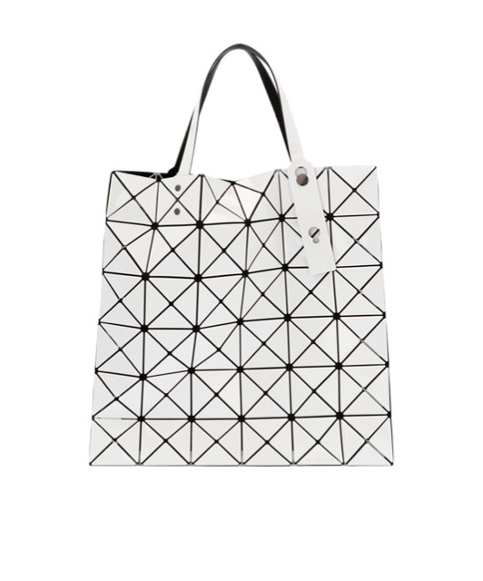 Bao Bao Issey Miyake Lucent Geometric-pattern Tote Bag In White