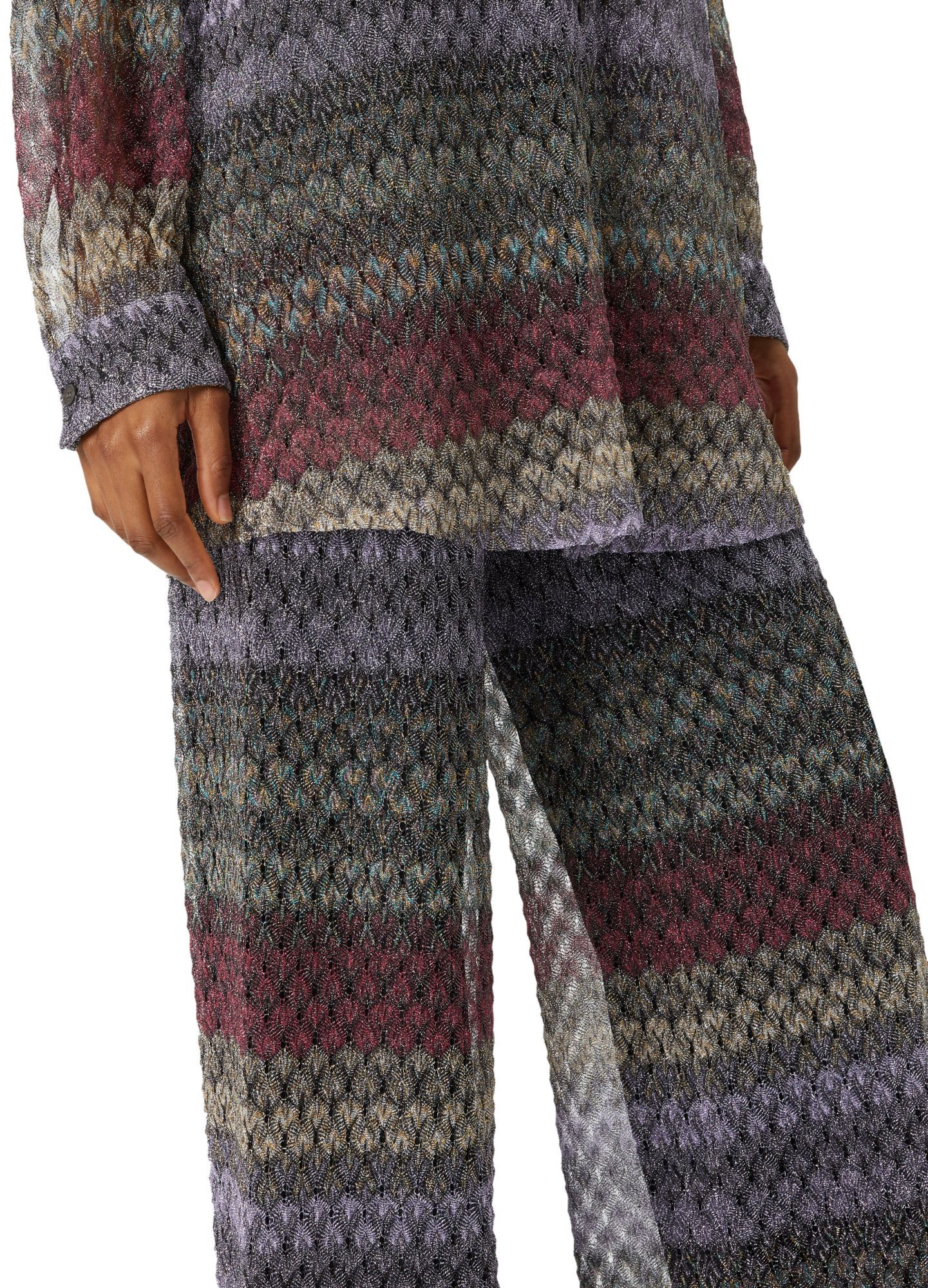 Missoni Wide Leg Casual Pants In Multi-color