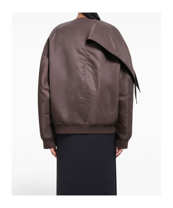 Courrèges Heritage Tailored Crepe-texture Midi Skirt In Brown