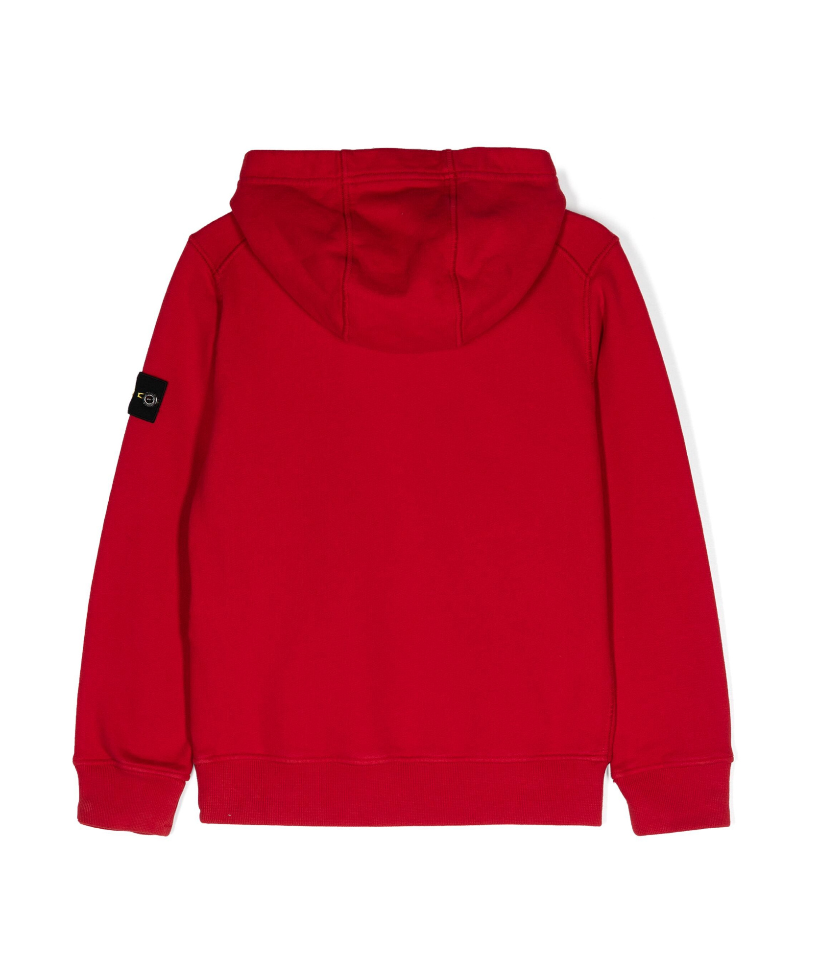 Stone Island Hooded Sweater In Red